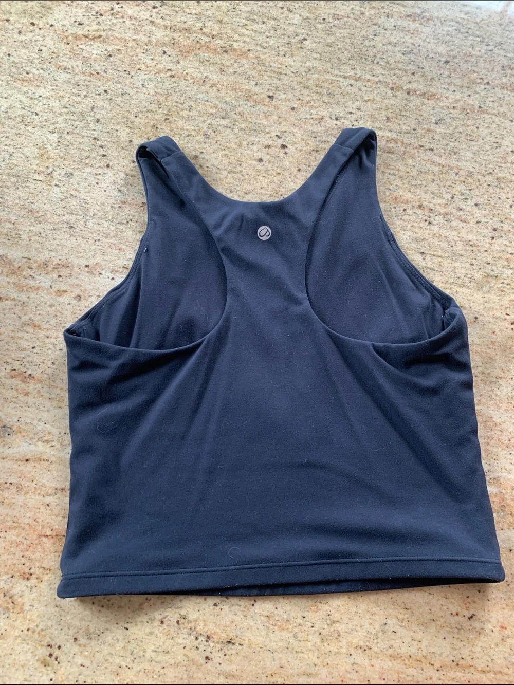 Stretchy crop workout tank